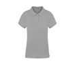 Polo femme 100% coton Ring Spun avec 2 boutons 220 g/m² couleur gris