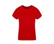 T-shirt femme 100% coton peigné Ring Spun 160 g/m² couleur rouge