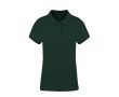 Polo femme 100% coton Ring Spun avec 2 boutons 220 g/m² couleur vert foncé