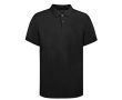 Polo unisexe 100% coton Ring Spun avec 2 boutons 220 g/m² couleur noir