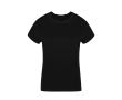 T-shirt femme 100% coton peigné Ring Spun 160 g/m² couleur noir