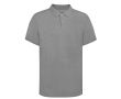 Polo unisexe 100% coton Ring Spun avec 2 boutons 220 g/m² couleur gris