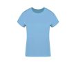 T-shirt femme 100% coton peigné Ring Spun 160 g/m² couleur bleu ciel