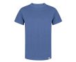 T-shirt en coton recyclé et RPET en couleurs 150 g/m² couleur bleu