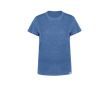 T-shirt femme en coton recyclé et RPET 150 g/m² couleur bleu