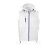 Veste softshell sans manches doublure micropolaire 300 g/m² couleur blanc