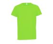 T-shirt imprimé avec logo pour enfant couleur vert fluorescent
