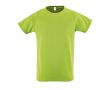 T-shirt imprimé avec logo pour enfant couleur vert clair