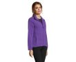 Micropolaire zippée femme personnalisable couleur mauve