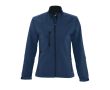 Veste personnalisée soft Shell pour femme couleur bleu ultramarine
