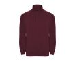 Sweat-shirt en coton et polyester avec fermeture éclair 280 g/m² Roly couleur bordeaux