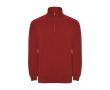 Sweat-shirt en coton et polyester avec fermeture éclair 280 g/m² Roly couleur rouge