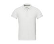 Polo unisexe en coton et polyester recyclé 200 g/m² Elevate NXT couleur blanc