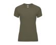 T-shirt technique 100% polyester pour femme 135 g/m² Roly couleur vert militaire