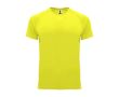 T-shirt technique 100% polyester pour enfants 135 g/m² Roly couleur jaune fluorescent