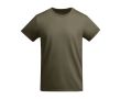 T-shirt en coton biologique en tricot pour homme 175 g/m² Roly couleur vert militaire