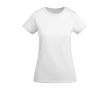 T-shirt en coton biologique en tricot pour femme 175 g/m² Roly couleur blanc
