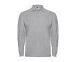 Polo pour homme en 100% coton en tricot piqué 220 g/m² Roly couleur gris clair chiné