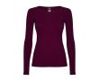 T-shirt pour femme en 100% coton en tricot 160 g/m² Roly couleur bordeaux
