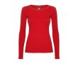 T-shirt pour femme en 100% coton en tricot 160 g/m² Roly couleur rouge
