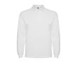 Polo pour homme en 100% coton en tricot piqué 220 g/m² Roly couleur blanc