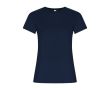 T-shirt 100% coton biologique pour femme 160 g/m² Roly couleur bleu marine