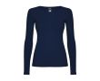 T-shirt pour femme en 100% coton en tricot 160 g/m² Roly couleur bleu marine