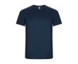 T-shirt technique en 50% polyester recyclé pour enfants 135 g/m² Roly couleur bleu marine