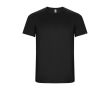 T-shirt technique en 50% polyester recyclé pour enfants 135 g/m² Roly couleur noir