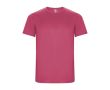 T-shirt technique en 50% polyester recyclé pour enfants 135 g/m² Roly couleur fuchsia fluorescent