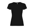 T-shirt en 100% coton en tricot pour femme 155 g/m² Roly couleur noir