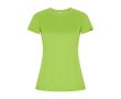 T-shirt technique en 50% polyester recyclé pour femme 135 g/m² Roly couleur vert lime