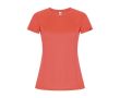 T-shirt technique en 50% polyester recyclé pour femme 135 g/m² Roly couleur corail