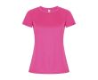 T-shirt technique en 50% polyester recyclé pour femme 135 g/m² Roly couleur fuchsia fluorescent