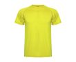 T-shirt technique homme en tricot piqué en polyester 150 g/m² Roly couleur jaune fluorescent