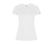 T-shirt technique en 50% polyester recyclé pour femme 135 g/m² Roly couleur blanc