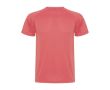 T-shirt technique enfant en tricot piqué en polyester 150 g/m² Roly couleur corail