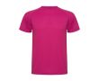 T-shirt technique enfant en tricot piqué en polyester 150 g/m² Roly couleur fuchsia