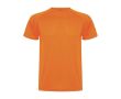 T-shirt technique homme en tricot piqué en polyester 150 g/m² Roly couleur orange fluorescent