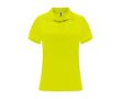 Polo technique en tricot piqué polyester 150 g/m² pour femme Roly couleur jaune fluorescent