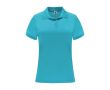 Polo technique en tricot piqué polyester 150 g/m² pour femme Roly couleur turquoise