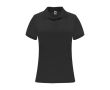 Polo technique en tricot piqué polyester 150 g/m² pour femme Roly couleur noir