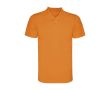 Polo technique pour enfant en tricot piqué polyester150 g/m² Roly couleur orange fluorescent