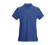Polo 100% coton biologique en tricot piqué pour femme 210 g/m² Roly couleur bleu roi