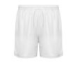 Short de sport 100% polyester unisexe 140 g/m² Roly couleur blanc