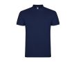 Polo homme en coton tricot piqué à manches courtes 200 g/m² Roly couleur bleu marine