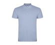Polo homme en coton tricot piqué à manches courtes 200 g/m² Roly couleur bleu gris