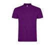Polo homme en coton tricot piqué à manches courtes 200 g/m² Roly couleur mauve