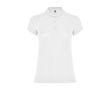Polo en tricot piqué 100% coton pour femme 200 g/m² Roly couleur blanc