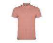 Polo homme en coton tricot piqué à manches courtes 200 g/m² Roly couleur saumon